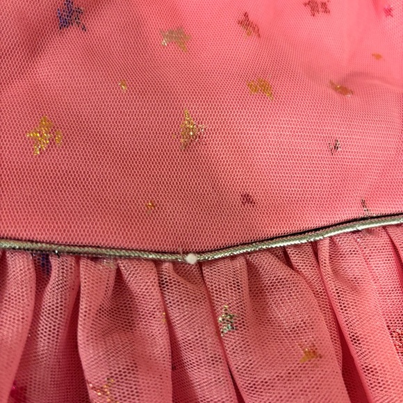Dani Chins Pink Star Tulle Dress, Size 4 Years, Sleeveless - Picture 3 of 8